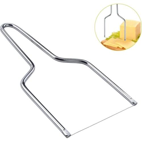 Cheese Slicer 304 Stainless Steel Cheese Slicers With Wire Handheld Butter Cutter Tools Strong Corrosion Resistance High Quality
