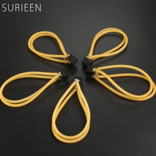 SURIEEN 3060 type 4 Strips Catapult Slingshot Rubber Band Arrow Slingshots Elastic Bands 6mm Outer 3mm Inner Hunting 5pcs/lot