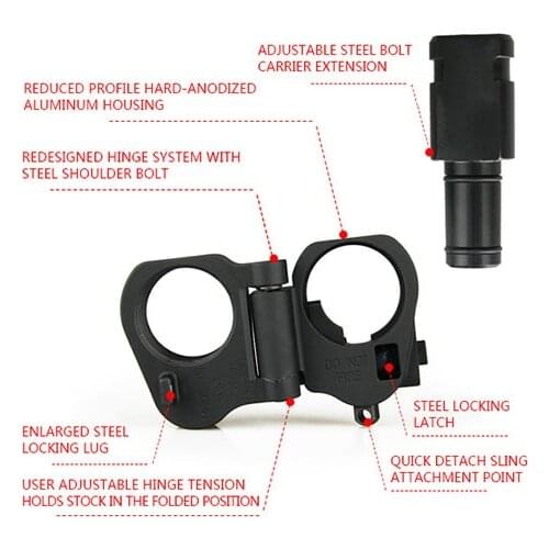 PPT Tactical accessories hunting scope mount AR folding Stock Adapter for M16 M4 SR25 Series GBB AEG for GZ24-0048
