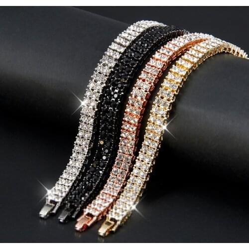 Luxury Tennis Bracelet for Women Men Kpop Exquisite Fashion Charm Braclet Chain Hip Hop Bracelets on Hand No Fade Jewelry 2021