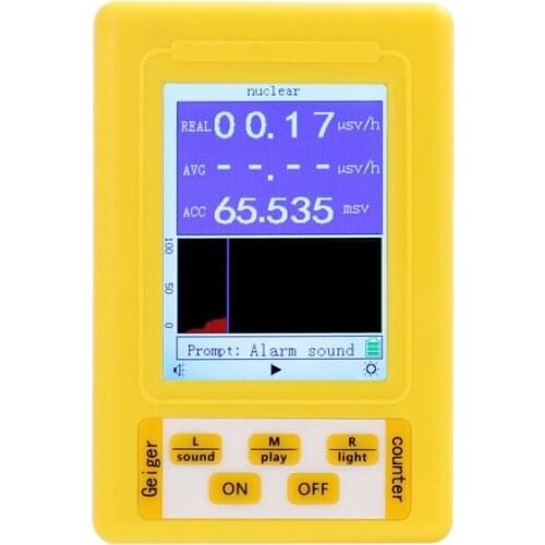 BR-9C 2-In-1 Geiger Counter Nuclear Radiation Detector Dosimeter Electromagnetic Radiation Tester