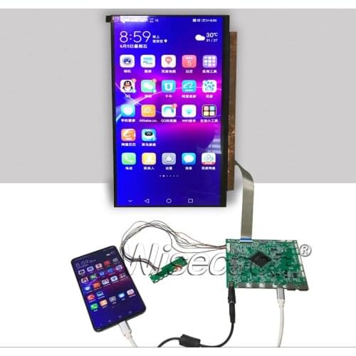 Wisecoco EDP 40 PIN Gravity Direction Sensor Type-C Driver Board Automatic Rotation Screen for 4K 3840×2160 UHD LCD Display
