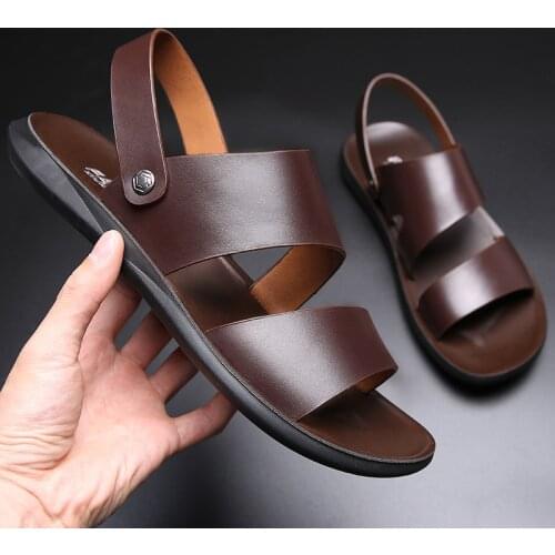 Yomior Men's Leather Sandals