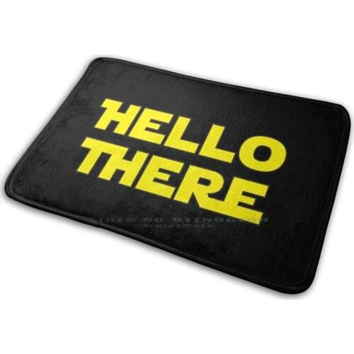 Hello There Mat Rug Carpet Anti-Slip Bedroom Entrance Door Mat Hello There General Obi Wan Kenobi Grievous Funny Greeting
