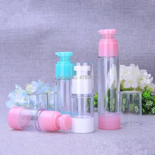 10/30pcs 15ml 30ml 50ml lotion bottle,airless bottle,pump,vacuum,cosmetic packaging container