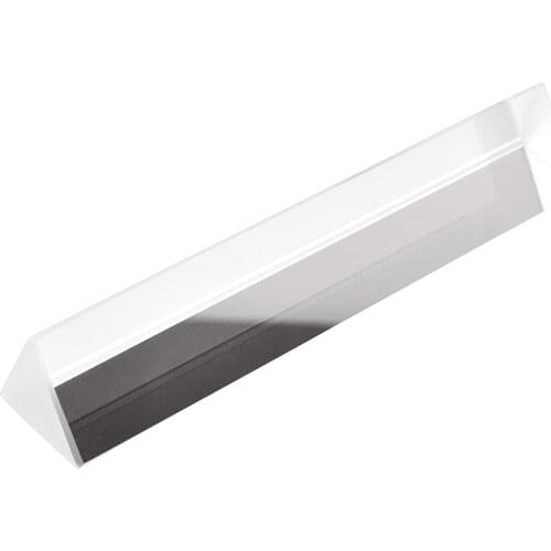 20*20*80mm Optical Glass Triangular Prism Triple Prism for Photography Effects Physics Teaching Light Spectrum Optics Kits