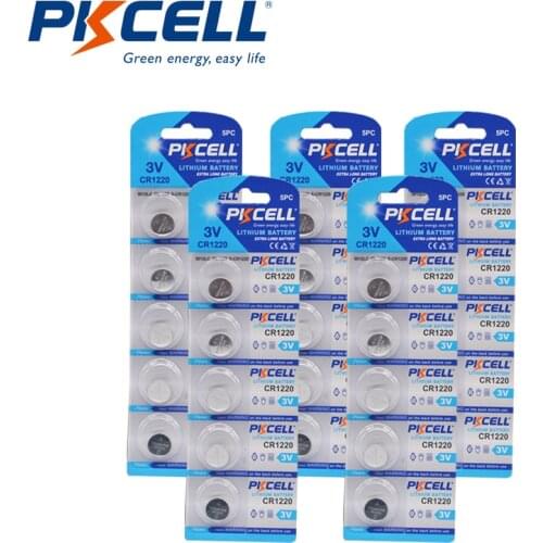 20Pcs 1220 CR1220 3V Watch Button Coin Cell Lithium Batteries 40mAh Equal To BR1220 KL1220 5012LC L1220 ECR1220 For Laser Point