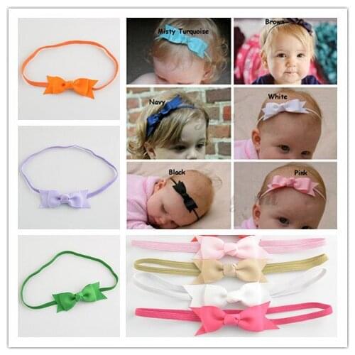 60pcs one lot fashion woman girs ribbon Dovetail bowknot hair band sale FDA115