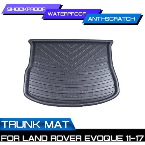Car Floor Mat Carpet For Land Rover Evoque 2011 2012 2013 2014 2015-2017 Rear Trunk Anti-mud Cover