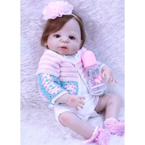 Bebes reborn full silicone reborn baby girl dolls alive menina bonecas children gift can bathe toy boneca reborn