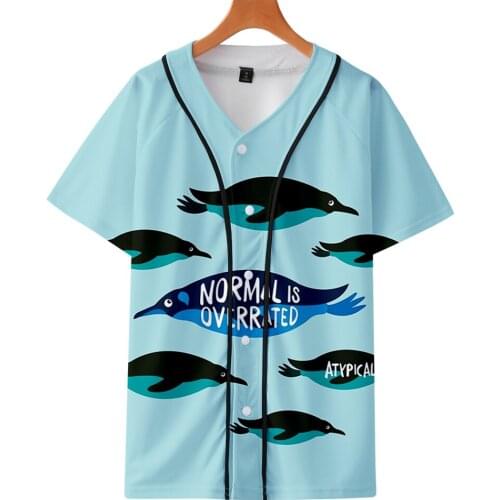 Atypical TV Show 3D Prints Baseball T-shirt Women/Men Fashion Summer Short Sleeve Tshirt Casual Streetwear Clothes