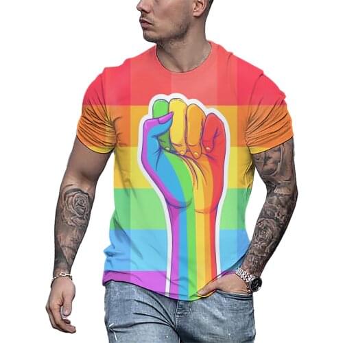 Summer New Graphic T Shirt For Men Love Patten Casual Streetwear Quick-Drying Oversized Top Tees Large Size