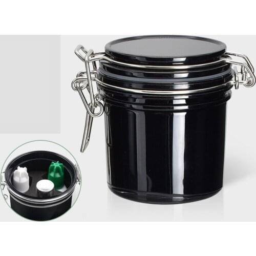 Black Eyelash Glue Storage Tank Individual Adhesive Stand Extension Activated Sealed Jar Container Makeup Case