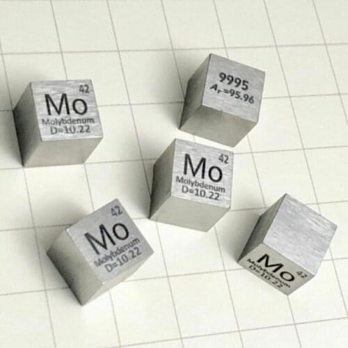 Molybdenum density cube metal density cube 10mm periodic table cube 99.95
