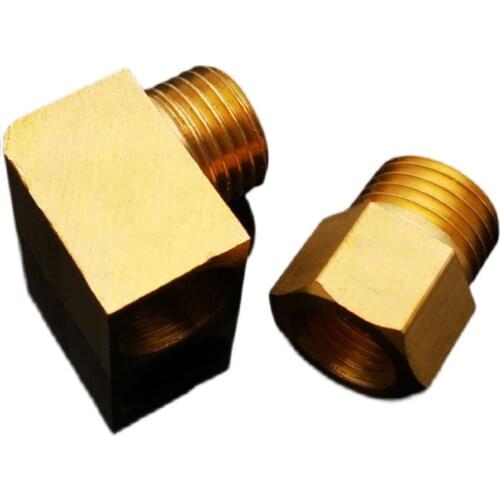 M8 M10 M12 M14 Pitch 1mm 1/8" 1/4" BSP Male Female Brass Straght Elbow 90 Degree Pipe Fitting Connector Water Gas Oil