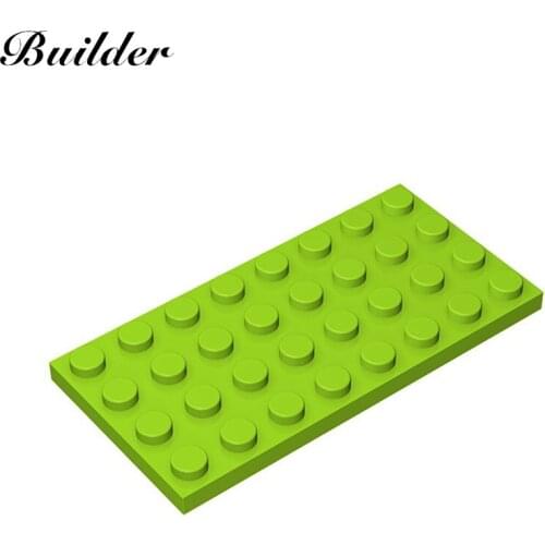 Little Builder 3035 MOC Thin Figures Bricks 4x8 Dots 10pcs Building Blocks DIY Creative Assembles Particles Toys for Children
