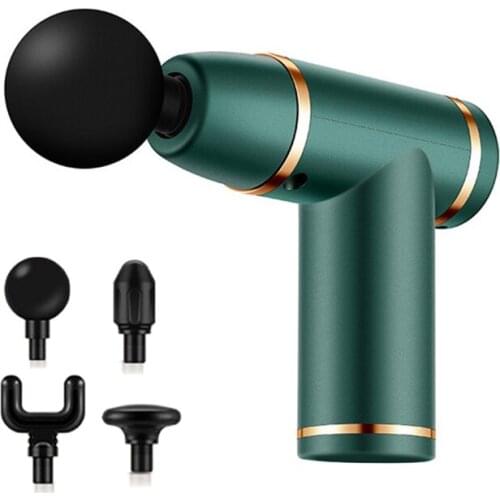 Mini Massage Gun Deep Tissue Percussion Massager For Pain Relief Portable Body Muscle Relaxation LCD 4 Colors Massager 8 Speeds