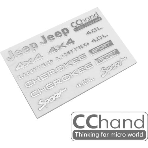 CChand AXIAL SCX10 90046 90047 cherokee metal logo stickers