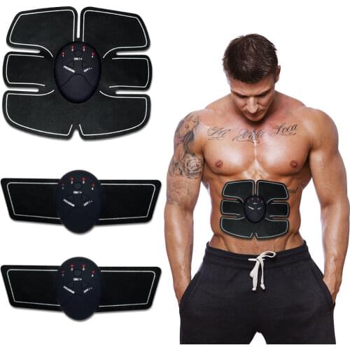 Ultimate ABS Simulator EMS Training Body Abdominal Muscle Exerciser AB & Arms Smart Stimulator Training Abs Fitness Gear Muscle
