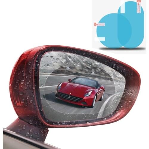 2Pcs Car styling for lada VESTA niva Car Mirror Window Clear Film Membrane Anti Fog Anti-glare Waterproof Sticker Driving Safety