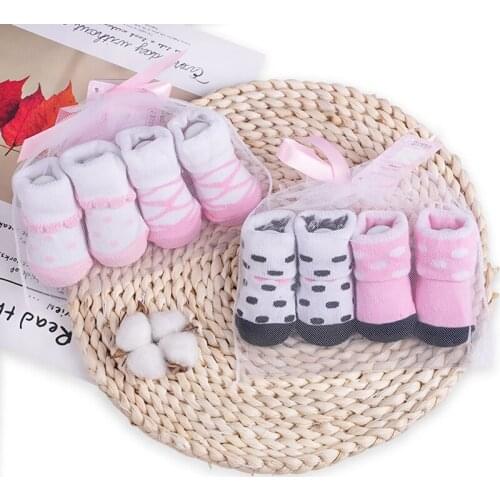Redkite Baby Socks Set Cotton Newborn Kids 2 Pairs Cotton Cute Winter Autumn