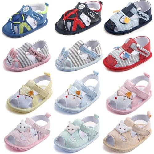 Baby Girls Boys Sandals Premium Soft Anti-Slip Rubber Sole Infant Summer Outdoor Shoes Toddler First Walkers 0-18 Months