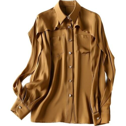 Женские шелковые рубашки Shyslily China At AliExpress