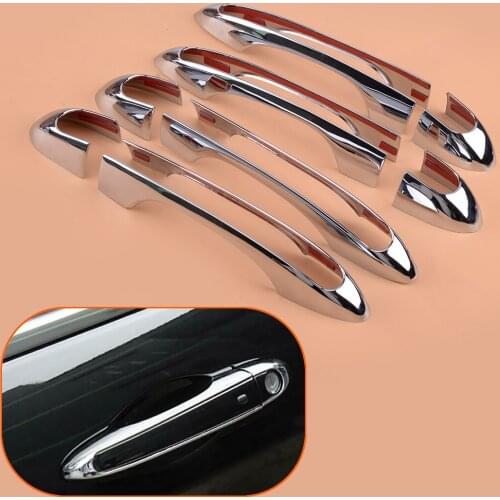 4 Set Car ABS Exterior Door Handle Margin Cover Hollow fit for Jeep Cherokee 2014 2015 2016 2017 2018 2019 2020