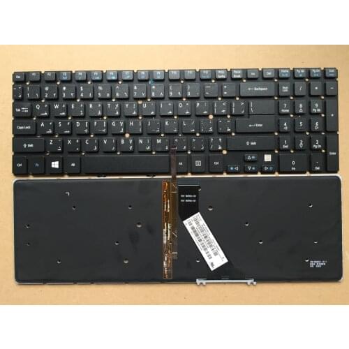 Arabic Backlit Laptop Keyboard for Acer Aspire V5 V5-531 V5-531G V5-551 V5-551G V5-571 V5-571G V5-571P V5-571PG V5-531P