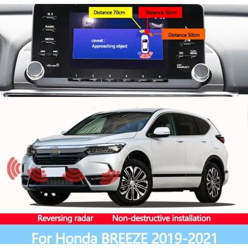 Car Parking Sensor Front And Rear Reversing Radar Assisted Automatic Parking Monitor Digital Display For Honda BREEZE 2019-2021