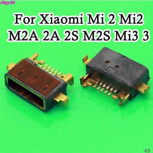 Cltgxdd 10PCS/Lot Micro USB Charge Port Dock Plug Socket For Xiaomi Mi 2 Mi2 M2A 2A 2S M2S Mi3 3 Charging Jack Connector