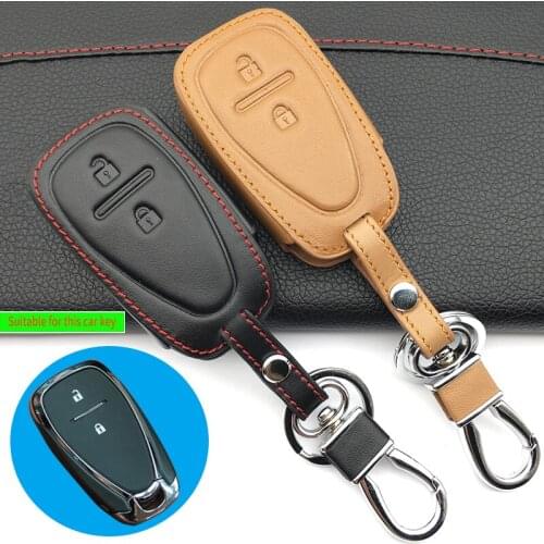 100% leather car key case Keyboard cover For Chevrolet For Cruze Volt Camaro Equinox Malibu XL TRAX Limited Sail 2015 2016 2017