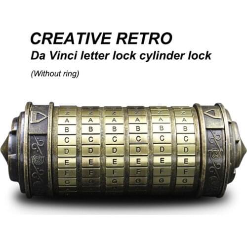 Creative retro birthday gift DaVinci letter password lock Valentine gift gift