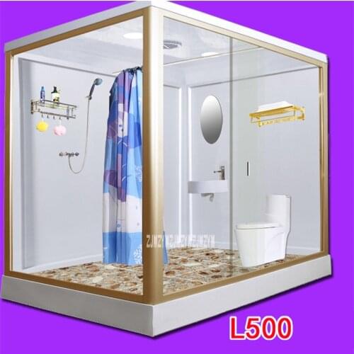 L500 One-piece Bathroom Shower Room High-quality Shower Enclosures Dry And Wet Separation Glass Integrated Shower Cabins 220V