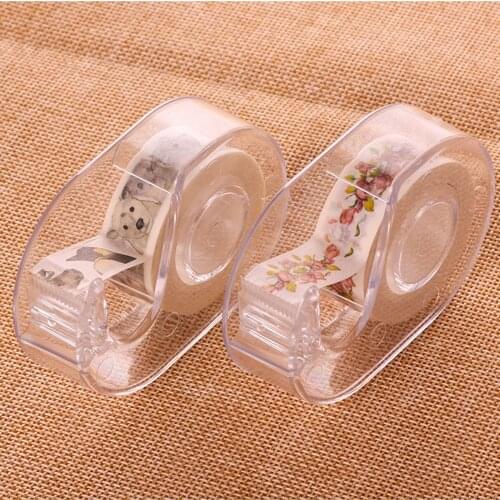 1pcs Washi Tape Cutter Tape Dispenser Cute Stationary Supplies Packaging Tape Stationery Scrapbooking Tools