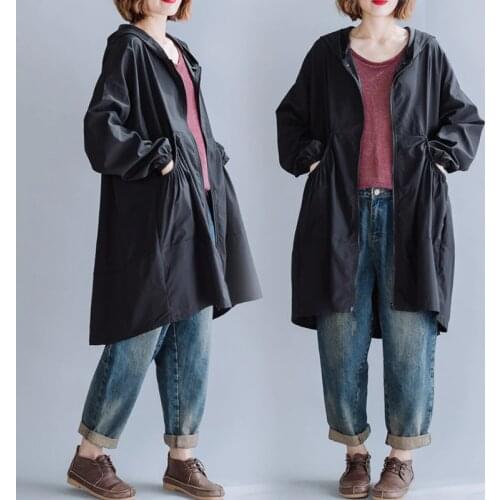 LLLmwybiao Women's Black Raincoats