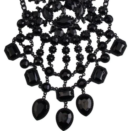 OofosStore Fashion Jewelry 2020 New Rhinestone Crystal BeadsCollar Necklace Tassel Neck Chains for Women Gift for Girl Friend