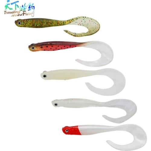 Soft Bait 5pcs/lot 105mm 6.5g Fishing Wobbkers Iscas Artificiais Para Pesca Leurre Souple Wobbler Peche Feeder Soft Fishing Lure