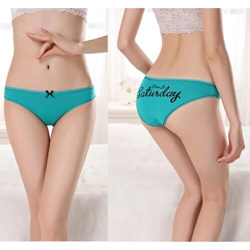7 pieces/set Panties cotton briefs women underwear female panty letter lingerie ladies girls intimate woman underpants