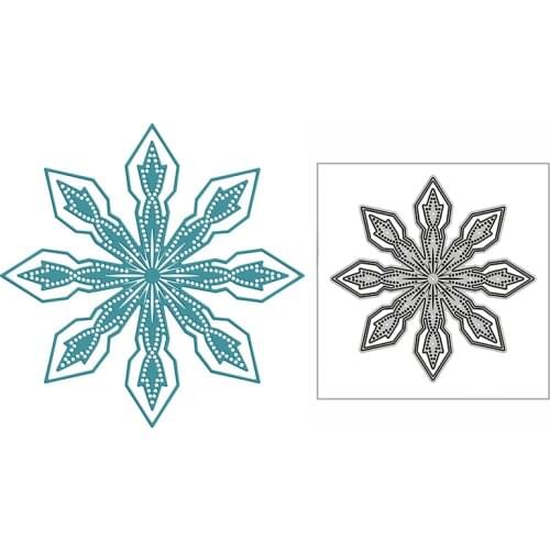 New Winter Needle-shaped Snowflakes 2020 Metal Cutting Dies for DIY Scrapbooking and Card Making Decor Embossing Craft No Stamps