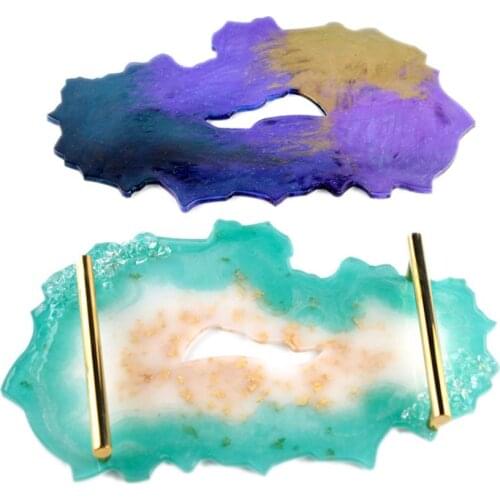 New Super Big Tray Silicone Mold Fluid Artist Making Irregular Coaster Epoxy Resin DIY Art Make Your Own Tray Epoxy Resin Mold