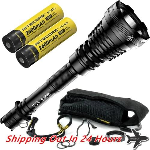 WHOLESALE NITECORE MH40GTR 1200 LM Ultra Long Range 1004 Meter Hunting Search Tactical Rechargeable Flashlight 2x18650 Batteries