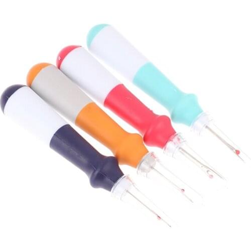Plastic Handle Sharp Craft Thread Cutter Seam Ripper Safety Handle Stitch Unpicker Hand Tools Needles Arts Sewing Accessories