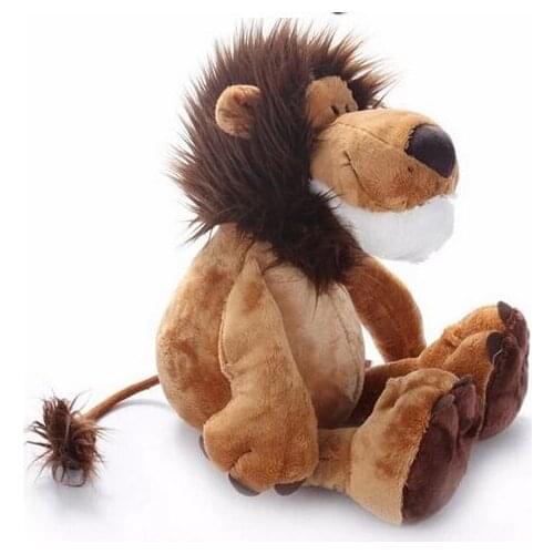 25CM Animal Plush Toy Lion Stuffed Doll Jungle Series Stuffed Animals Kids Toys for Children Birthday Gifts Room Decorations