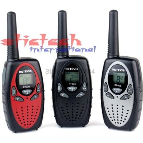 By DHL or EMS 40 pieces 2pcs/pair New Black Walkie Talkie RT-628 0.5W UHF 462.550-467.7125MHz Portable Two-Way Radio A1182A