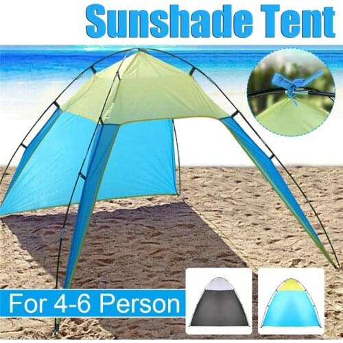 Portable Beach Canopy UV Sun Shade Shelter Triangle Outdoor Camping Tent 230 x 210 x 160/90 x 82 x 62Inch