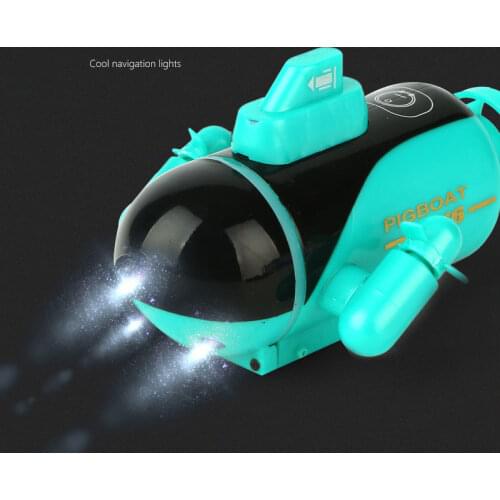 Mini LED Six Channel Radio-Controlled Waterproof RC Ship Remote Control Submarines Kids Scientific Experiment Funny Toy Gift