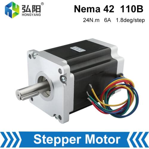 NEMA 23 CNC Stepper Motor 110A 15N Drive Motor 110B 24N 6A 4 Lead Cable For CNC Engraving And Milling Machine 3D Printer
