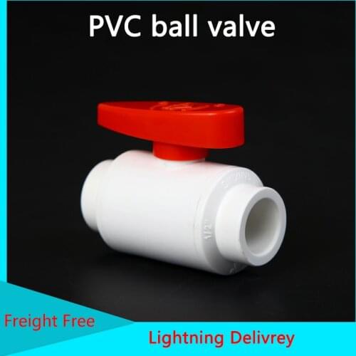 Socket Ball Valve, Simple Ball Valve Plastic PVC Ball Valve Plastic Cement Valve 1 Pcs