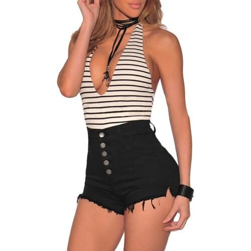 Vintage High Waist Crimping Denim Shorts Women Korean Style Casual Shorts Jeans Summer Hot Short Pants Women